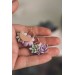 Succulents rose gold earrings - Purple succulent earrings, EtenIren Jewelry - Eteniren,  - Iryna OsinchukChaika, Statement - earrings, 1 - 1