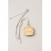 Succulent Necklace With Wooden Pendant
