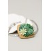Succulent Necklace With Wooden Pendant