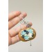 Succulent Necklace With Wooden Pendant