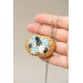 Succulent Necklace With Wooden Pendant