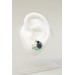 Blue, Beige, and Green Succulent Stud Earrings