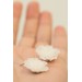 Handmade White Flower Earrings – Lightweight & Delicate