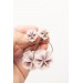 Handmade Pansy Clip-On Earrings – Lightweight & Adjustable