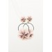 Handmade Pansy Clip-On Earrings – Lightweight & Adjustable