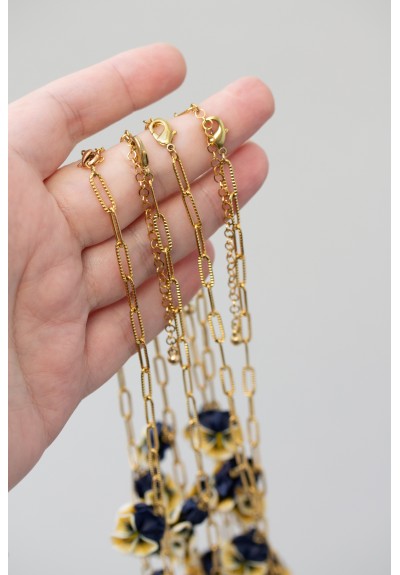 Handmade Pansy Flower Necklace – Lightweight Floral Statement Jewelry