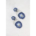 Handmade Pansy Clip-On Earrings – Lightweight & Adjustable