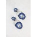 Handmade Pansy Clip-On Earrings – Lightweight & Adjustable
