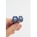 Handmade Pansy Clip-On Earrings – Lightweight & Adjustable
