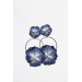 Handmade Pansy Clip-On Earrings – Lightweight & Adjustable