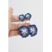 Handmade Pansy Clip-On Earrings – Lightweight & Adjustable