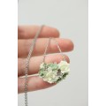 Pastel Succulent Garden Necklace – Handmade Floral Polymer Clay Jewelry