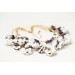 White & Violet Pansy Necklace – Handmade Statement Jewelry