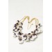 White & Violet Pansy Necklace – Handmade Statement Jewelry