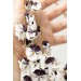 White & Violet Pansy Necklace – Handmade Statement Jewelry
