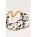 White & Violet Pansy Necklace – Handmade Statement Jewelry