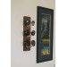Striped Brown Nose Stand for Glasses and Sunglasses (Wall-mounted or Desk-mounted)