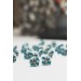 Blue-Gray Pansy Flower Earrings | Hypoallergenic Handmade Studs