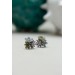 Succulent Bouquet Earrings | Lilac, Blue & Green Handmade Studs