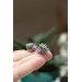 Succulent Bouquet Earrings | Lilac, Blue & Green Handmade Studs