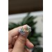 Succulent Bouquet Earrings | Lilac, Blue & Green Handmade Studs