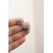 Succulent Bouquet Earrings | Lilac, Blue & Green Handmade Studs