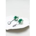 Handcrafted Dangle Earrings with Succulent Bouquet – 5 cm