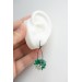 Handcrafted Dangle Earrings with Succulent Bouquet – 5 cm