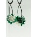 Handcrafted Dangle Earrings with Succulent Bouquet – 5 cm