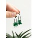Handcrafted Dangle Earrings with Succulent Bouquet – 5 cm