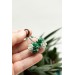 Handcrafted Dangle Earrings with Succulent Bouquet – 5 cm