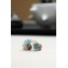Succulent Bouquet Earrings – Handmade in Pastel Clay