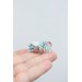 Succulent Bouquet Earrings – Handmade in Pastel Clay