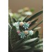 Succulent Ear Climbers with Matching Studs – Handmade Pastel Clay Set