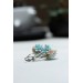 Pastel Succulent Drop Earrings – Handmade Floral Dangles