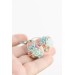 Pastel Succulent Drop Earrings – Handmade Floral Dangles