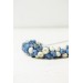 Azure & Cream Polymer Clay Statement Necklace