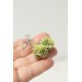 Green Succulent Polymer Clay Earrings
