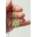 Handcrafted Succulent Necklace – Green Polymer Clay Pendant