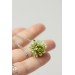Handcrafted Succulent Necklace – Green Polymer Clay Pendant