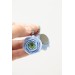 Handmade Blue Ranunculus Earrings – Bold Floral Jewelry
