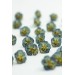 Green Pansy Stud Earrings | Handmade Hypoallergenic Flower Jewelry