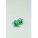 Mint Pansy Stud Earrings | Handmade Hypoallergenic Flower Jewelry