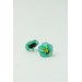 Mint Pansy Stud Earrings | Handmade Hypoallergenic Flower Jewelry