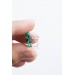 Mint Pansy Stud Earrings | Handmade Hypoallergenic Flower Jewelry