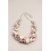 Handmade Pastel Ranunculus Flower Necklace