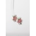 Succulent Bouquet Earrings – Handmade in Pastel Clay