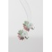 Succulent Bouquet Earrings – Handmade in Pastel Clay