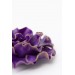 Purple Flower Statement Earrings – Handmade Jewelry