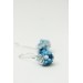 Handmade Blue and Gray Succulent Earrings (Polymer Clay)